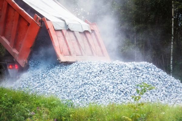 Limestone Gravel Delivery in Pasadena